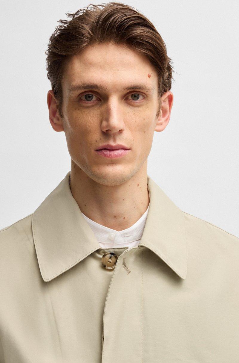 Hugo Boss Abrigo repelente al agua en dobby de algodón Descuentos del mes