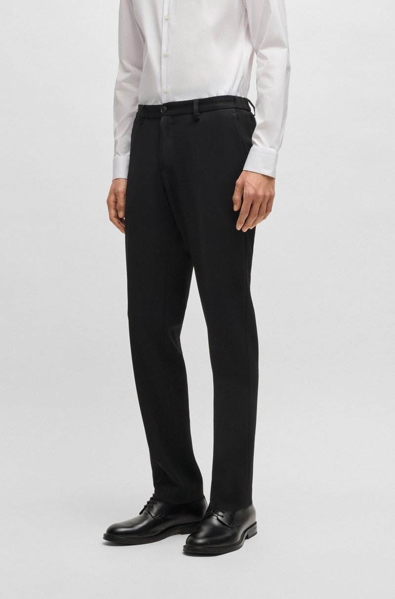 Hugo Boss Pantalones slim fit en tejido elástico lavable Última moda