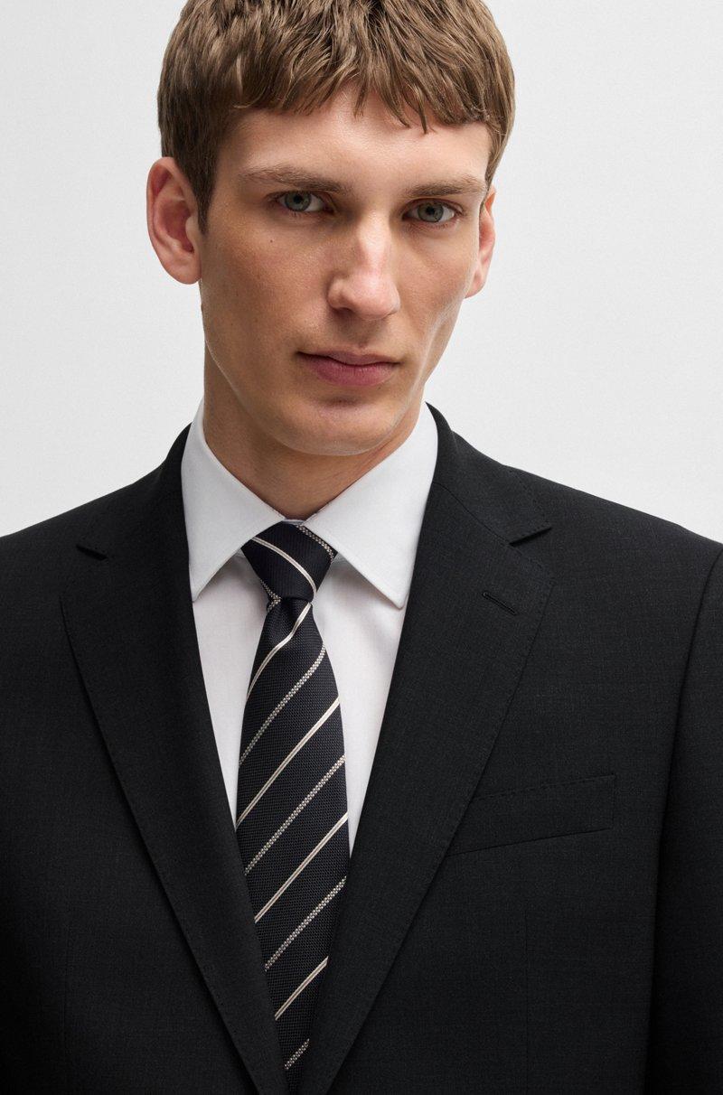 Hugo Boss Traje regular fit de lana virgen elástica Descuento por venta flash