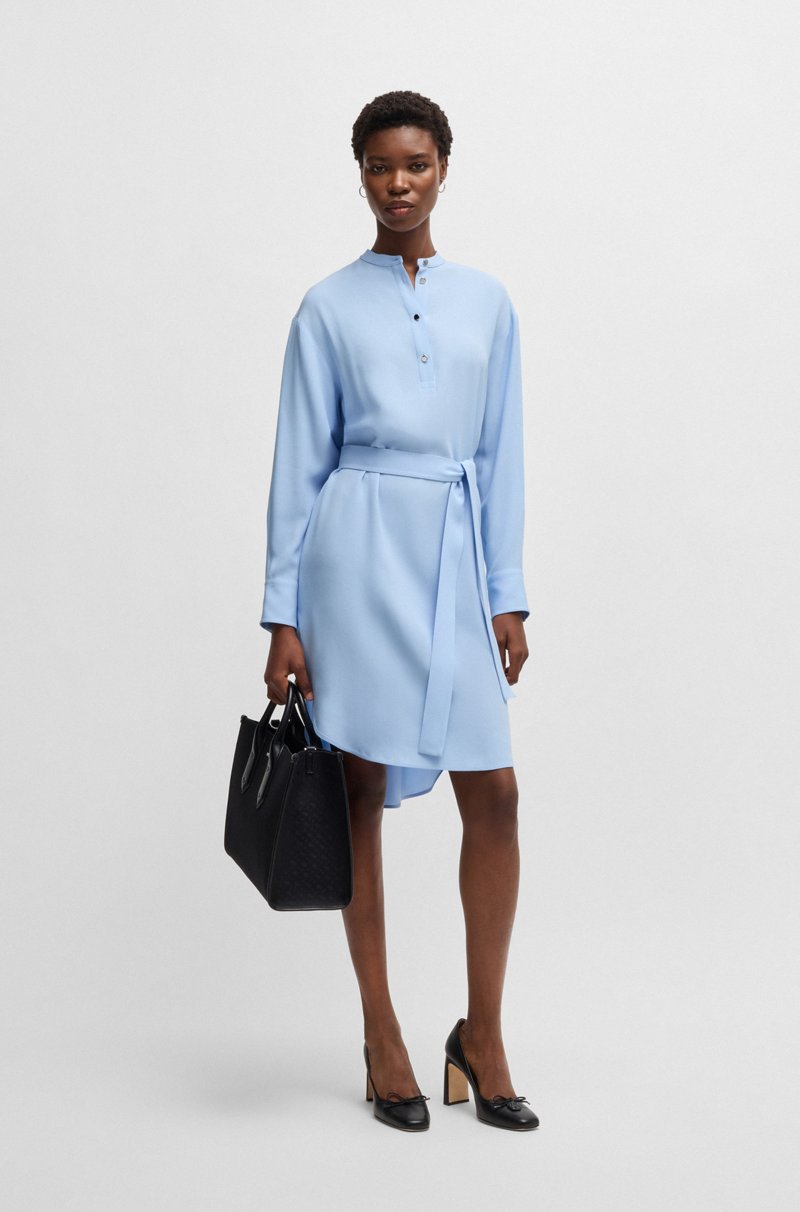 Hugo Boss Vestido con cinturón y tapeta de botones automáticos