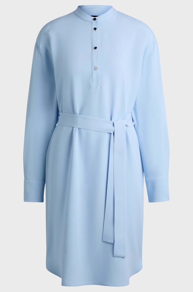 Hugo Boss Vestido con cinturón y tapeta de botones automáticos Tienda