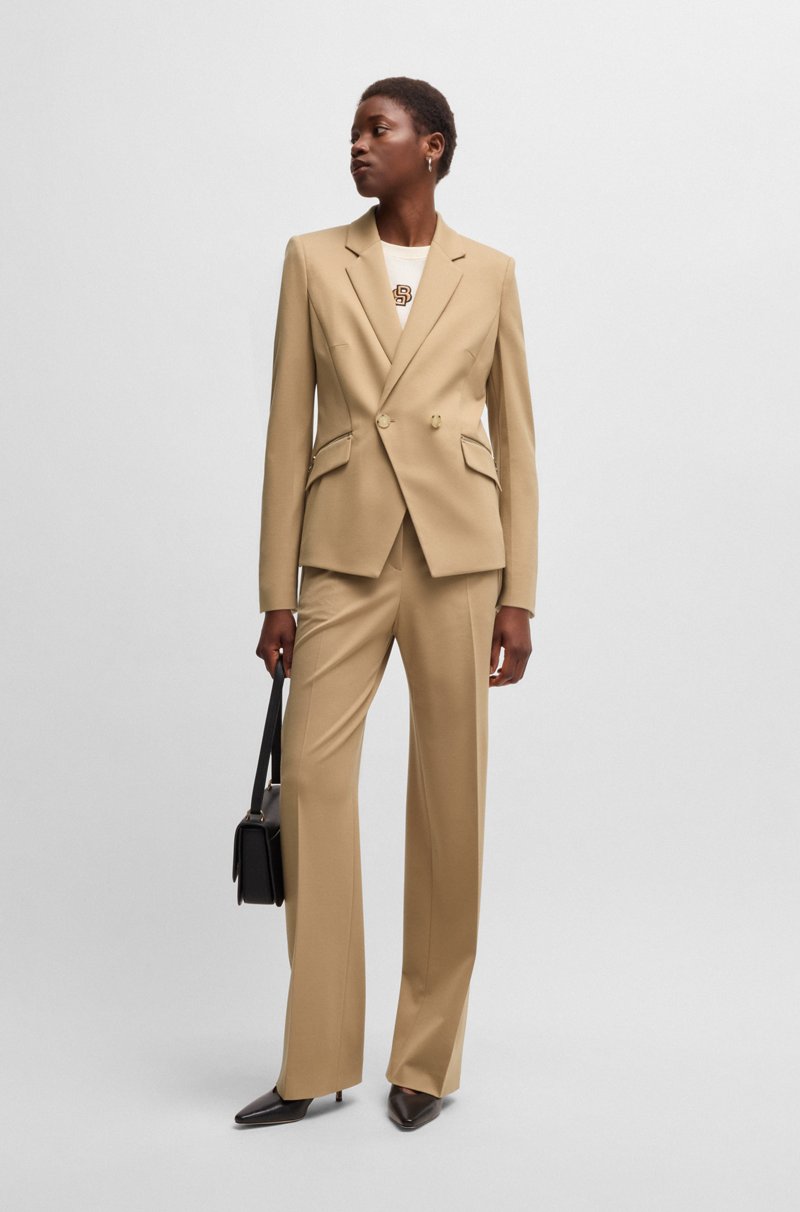 Hugo Boss Blazer slim fit con bolsillos con cremallera Envío gratis