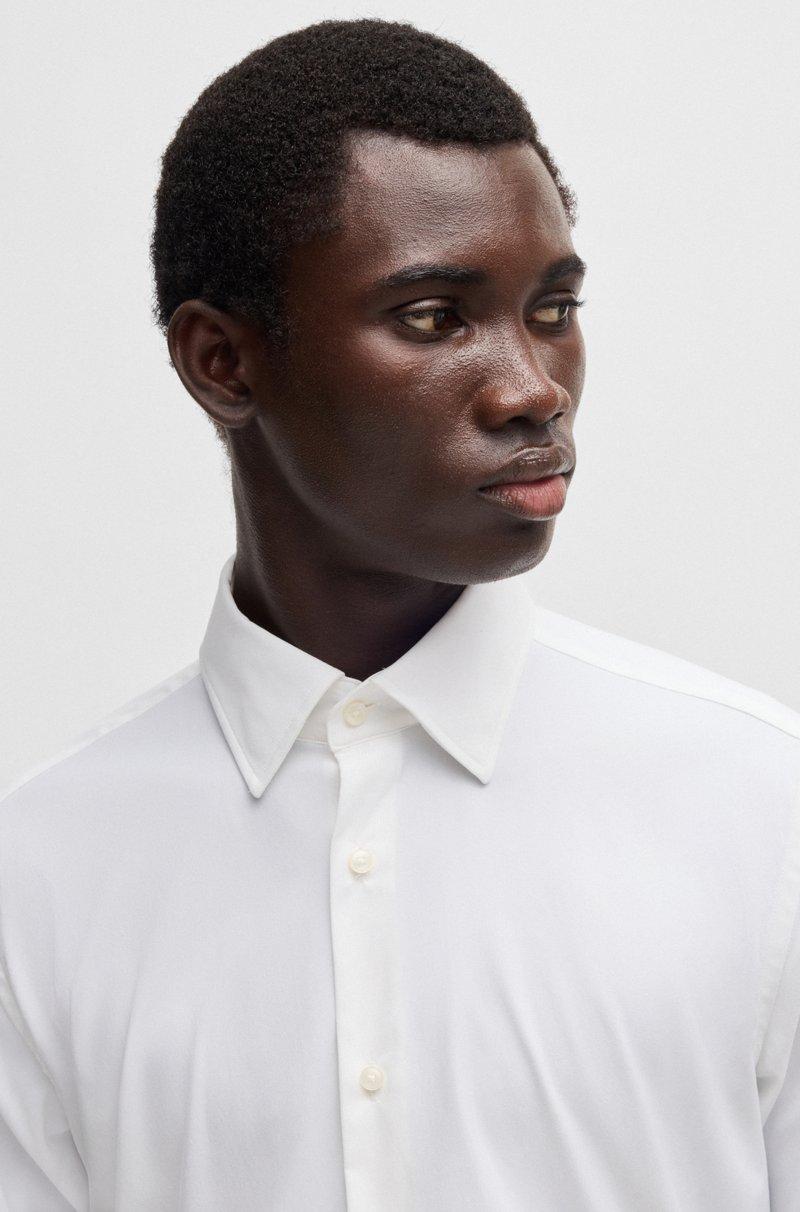 Hugo Boss Camisa regular fit de sarga elástica técnica Precio de fábrica