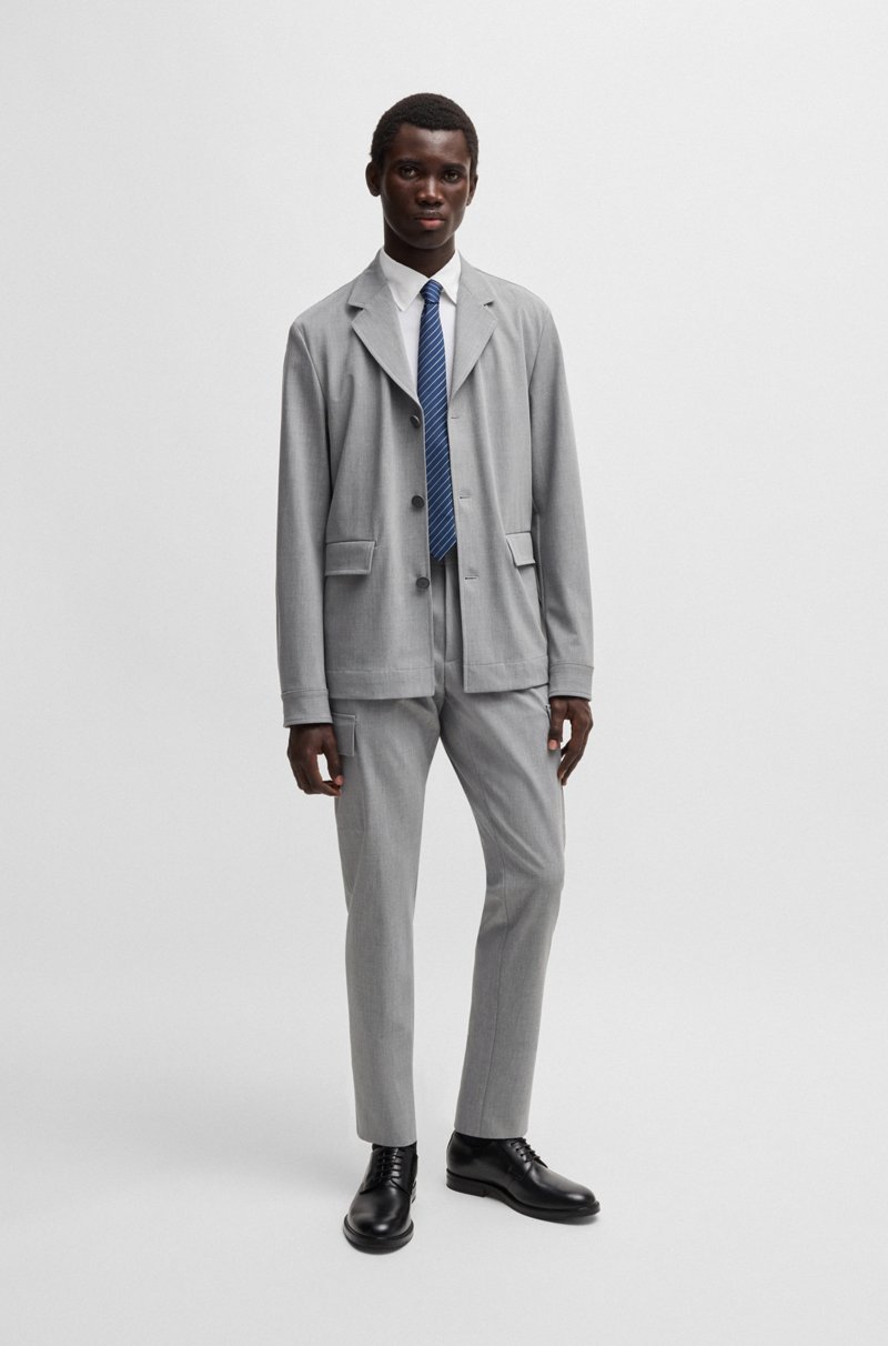 Hugo Boss Camisa regular fit de sarga elástica técnica Precio de fábrica