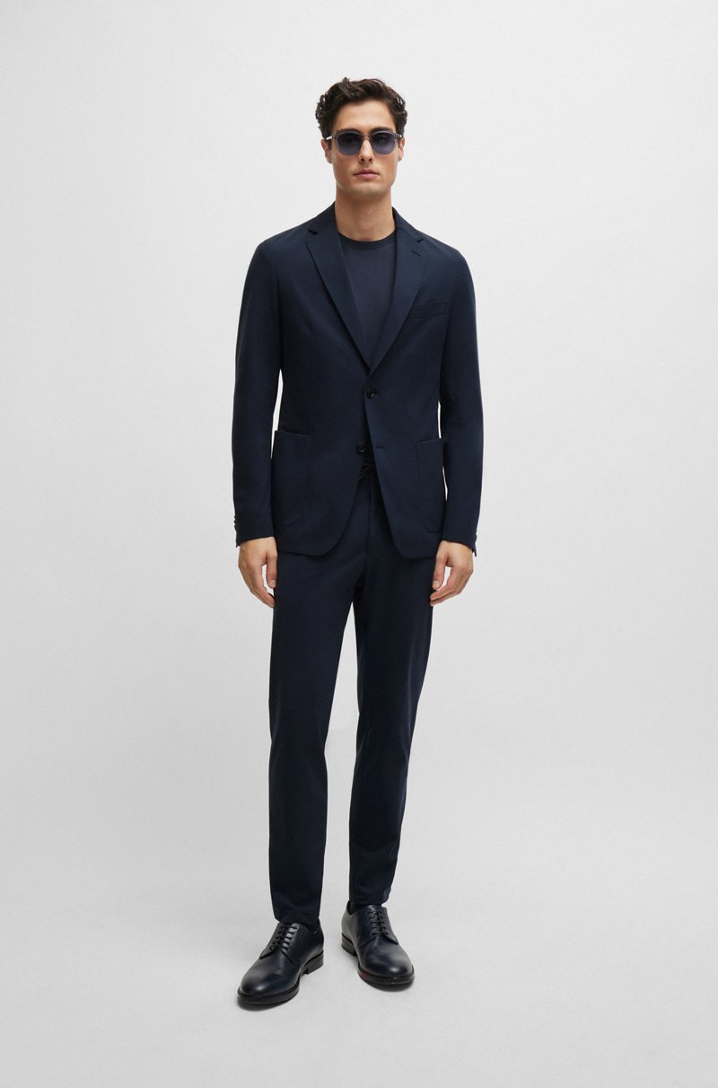 Hugo Boss Chaqueta slim fit en punto técnico elástico Grandes descuentos