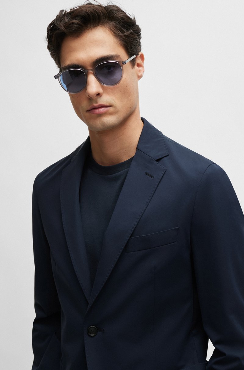 Hugo Boss Chaqueta slim fit en punto técnico elástico Grandes descuentos