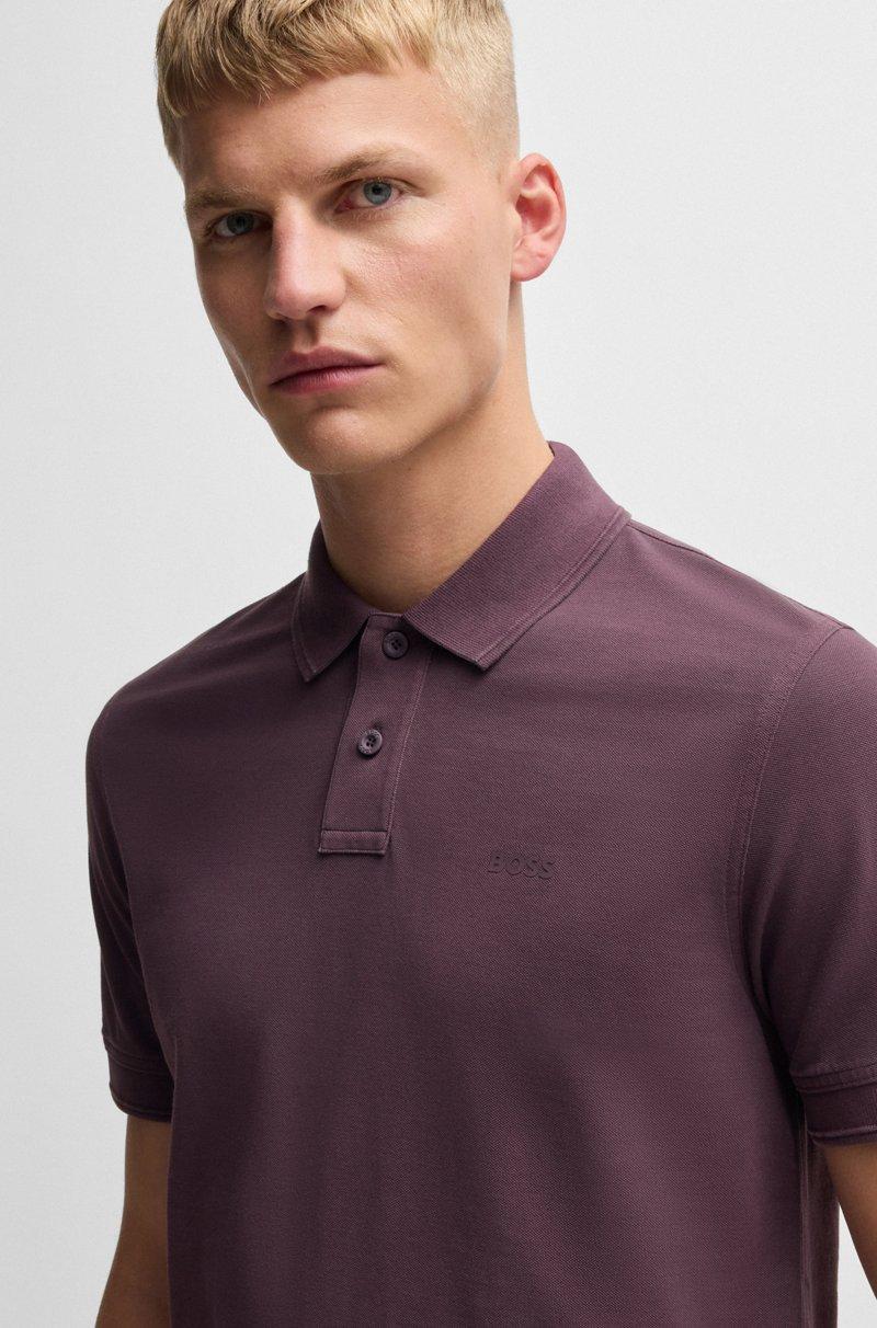 Hugo Boss Polo de piqué de algodón con logo estampado Precios de Black Friday