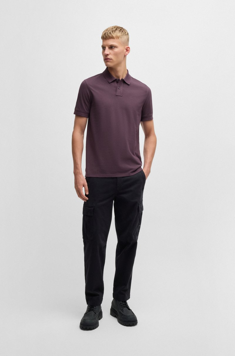 Hugo Boss Polo de piqué de algodón con logo estampado Precios de Black Friday