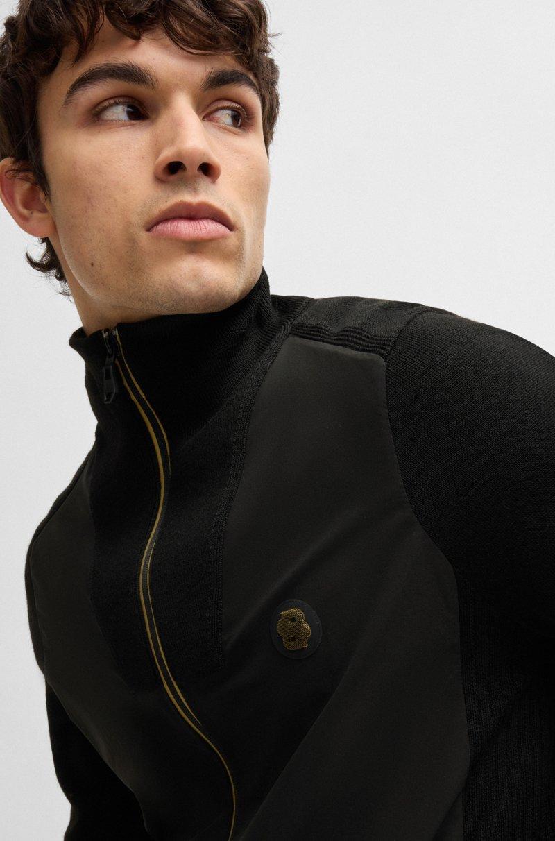 Hugo Boss Chaqueta de punto con monograma Double B Grandes ahorros