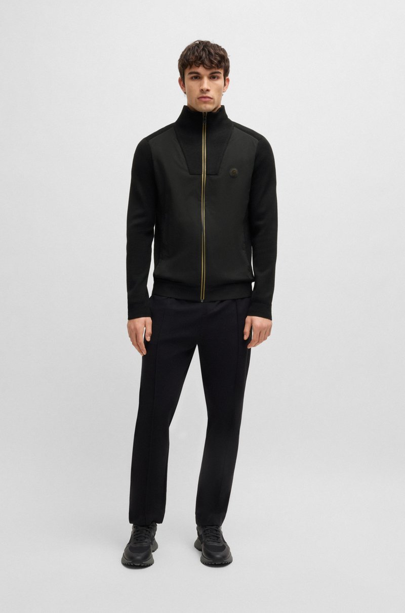 Hugo Boss Chaqueta de punto con monograma Double B Grandes ahorros