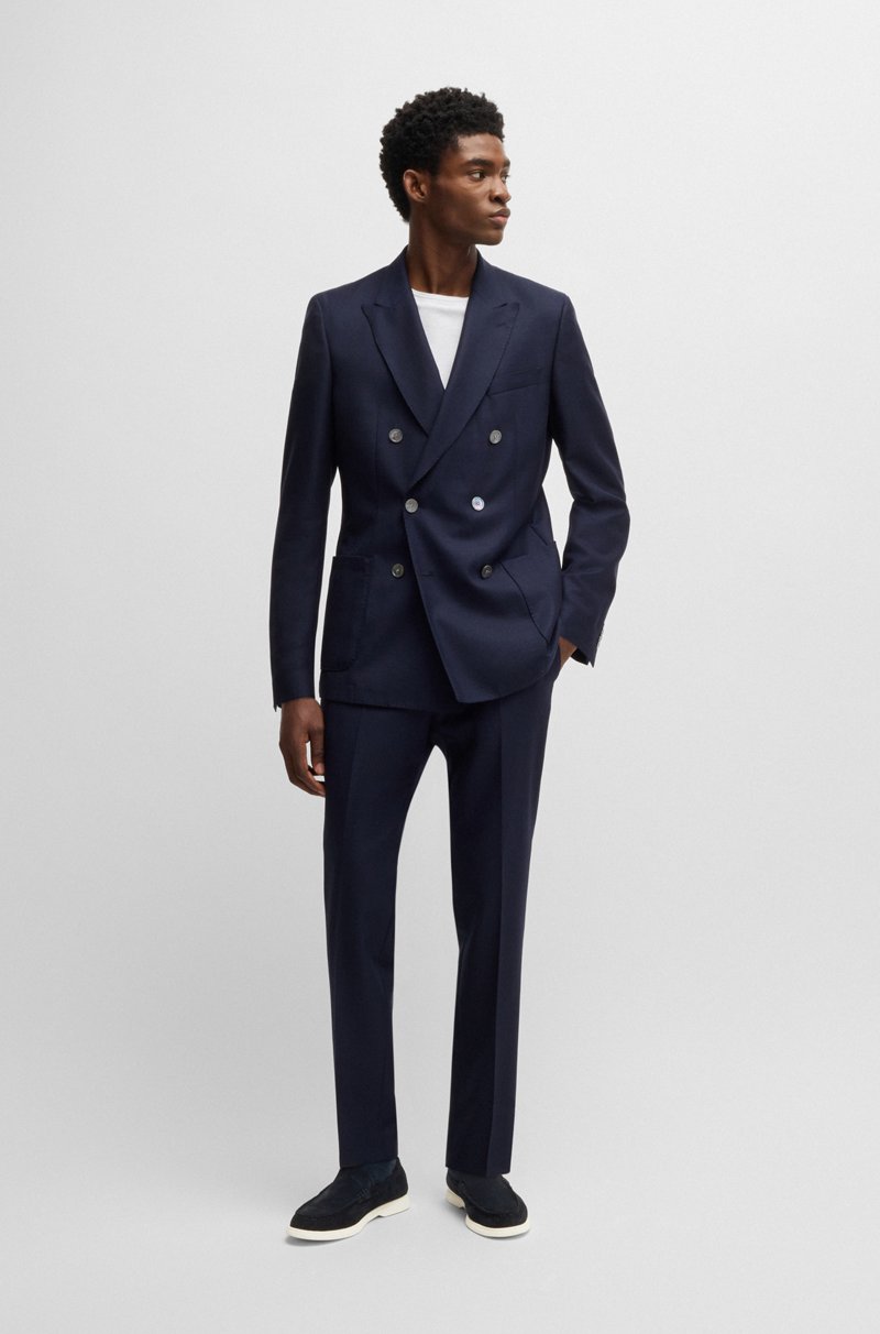 Hugo Boss Mocasines de ante con suela en contraste Outlet