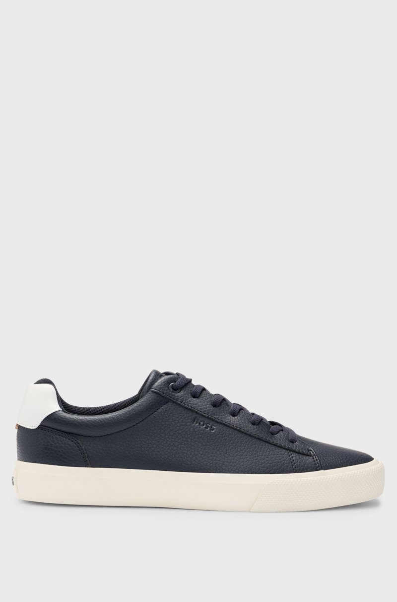 Hugo Boss Deportivas de piel sintética con lengüeta trasera en contraste Gran oferta
