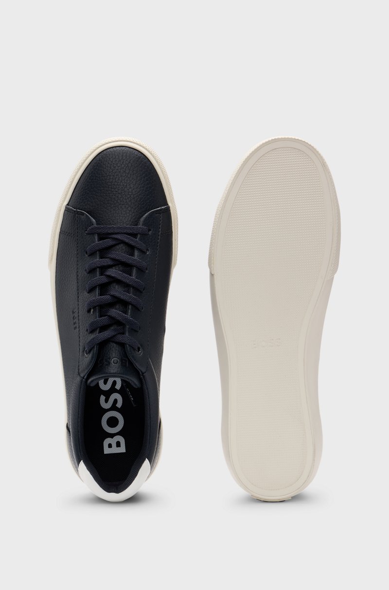 Hugo Boss Deportivas de piel sintética con lengüeta trasera en contraste Gran oferta
