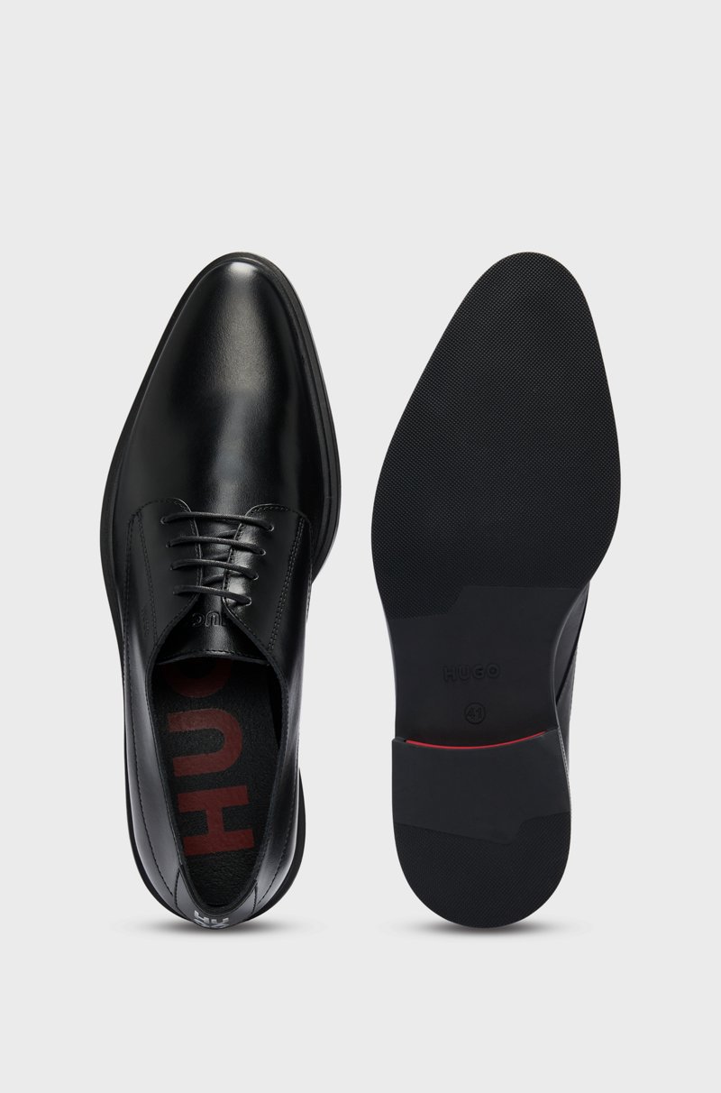 Hugo Boss Zapatos Derby en piel de napa con logo grabado Rebajas online