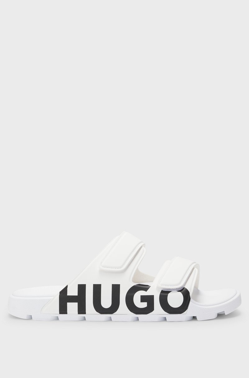 Hugo Boss Sandalias con logo y dos tiras de cierre por contacto Rebajas top