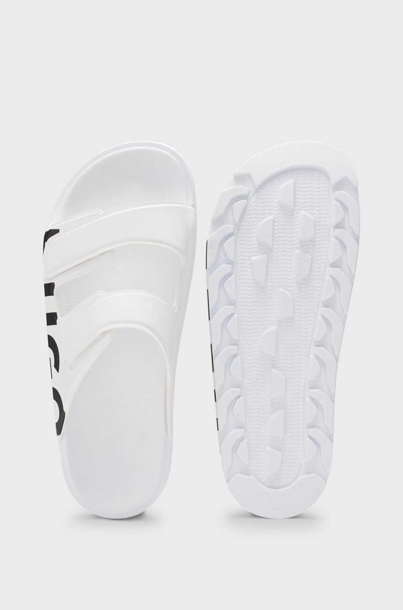 Hugo Boss Sandalias con logo y dos tiras de cierre por contacto Rebajas top