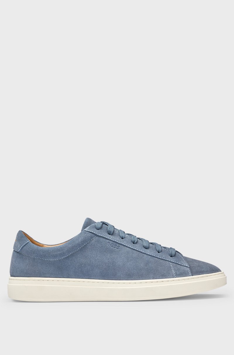 Hugo Boss Deportivas de ante con suela de goma Oferta especial