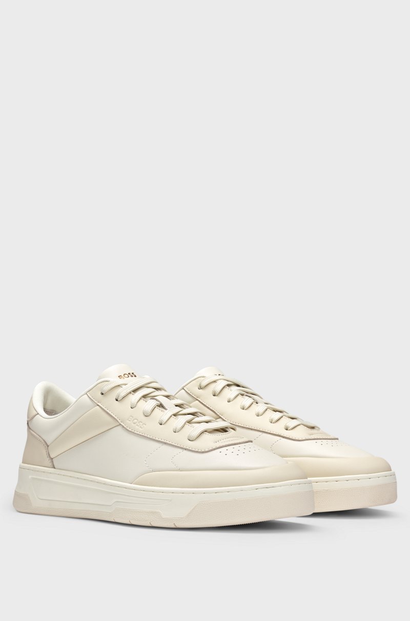 Hugo Boss Deportivas de estilo baloncesto en piel de dos tonos