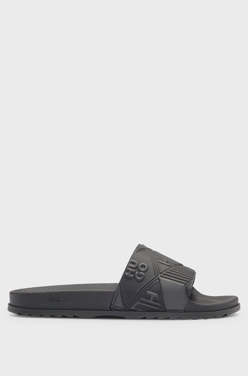 Hugo Boss Chanclas hechas en Italia con diferentes logos Último día