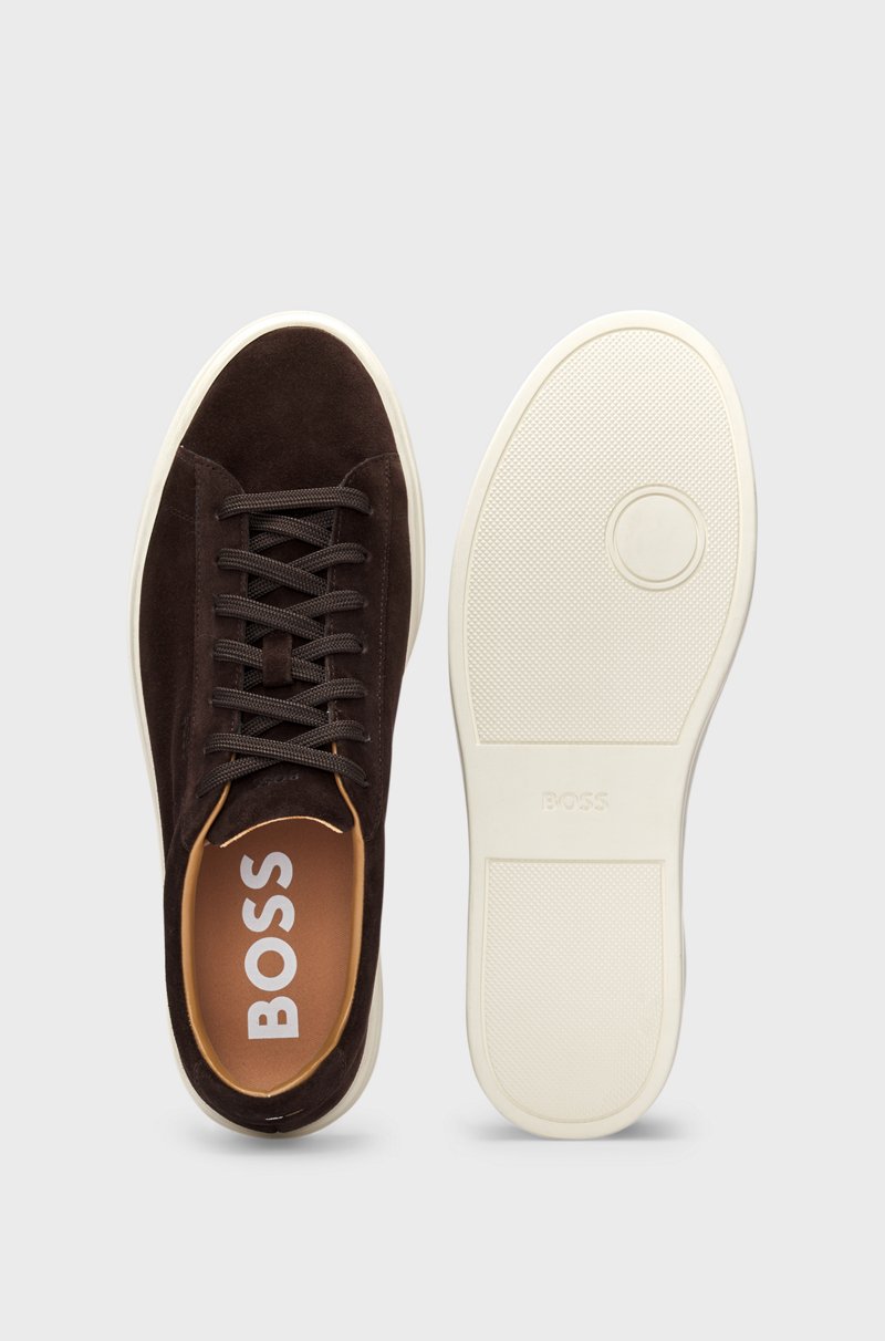 Hugo Boss Deportivas de ante con suela de goma Solo hoy