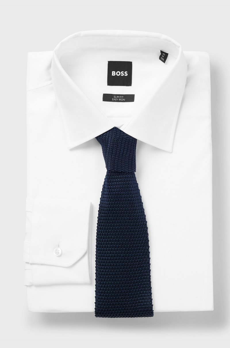 Hugo Boss Corbata de punto jacquard en seda Oferta exclusiva