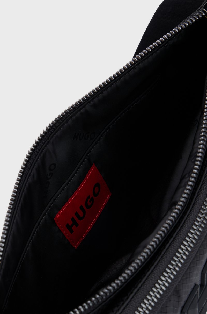 Hugo Boss Riñonera con cremallera y logo apilado Ofertas especiales