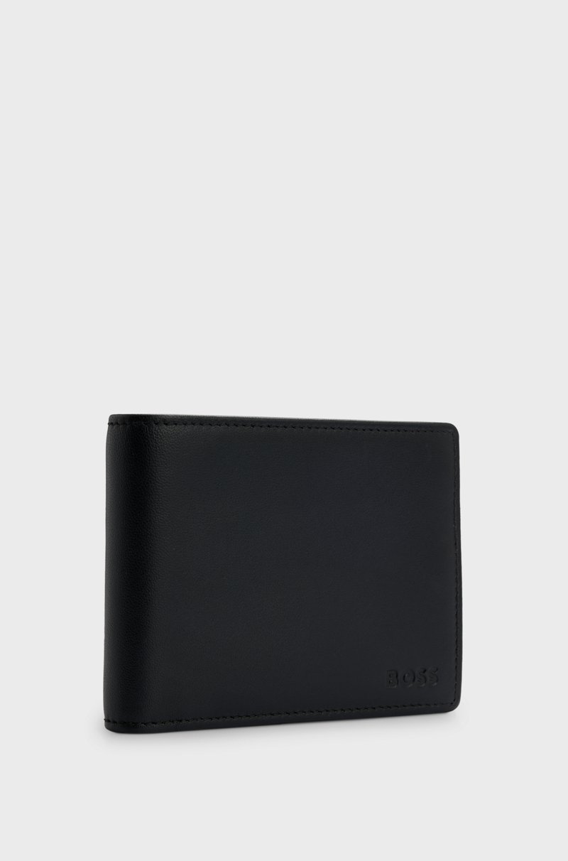 Hugo Boss Cartera plegable de piel con logo grabado y bolsillo monedero En línea