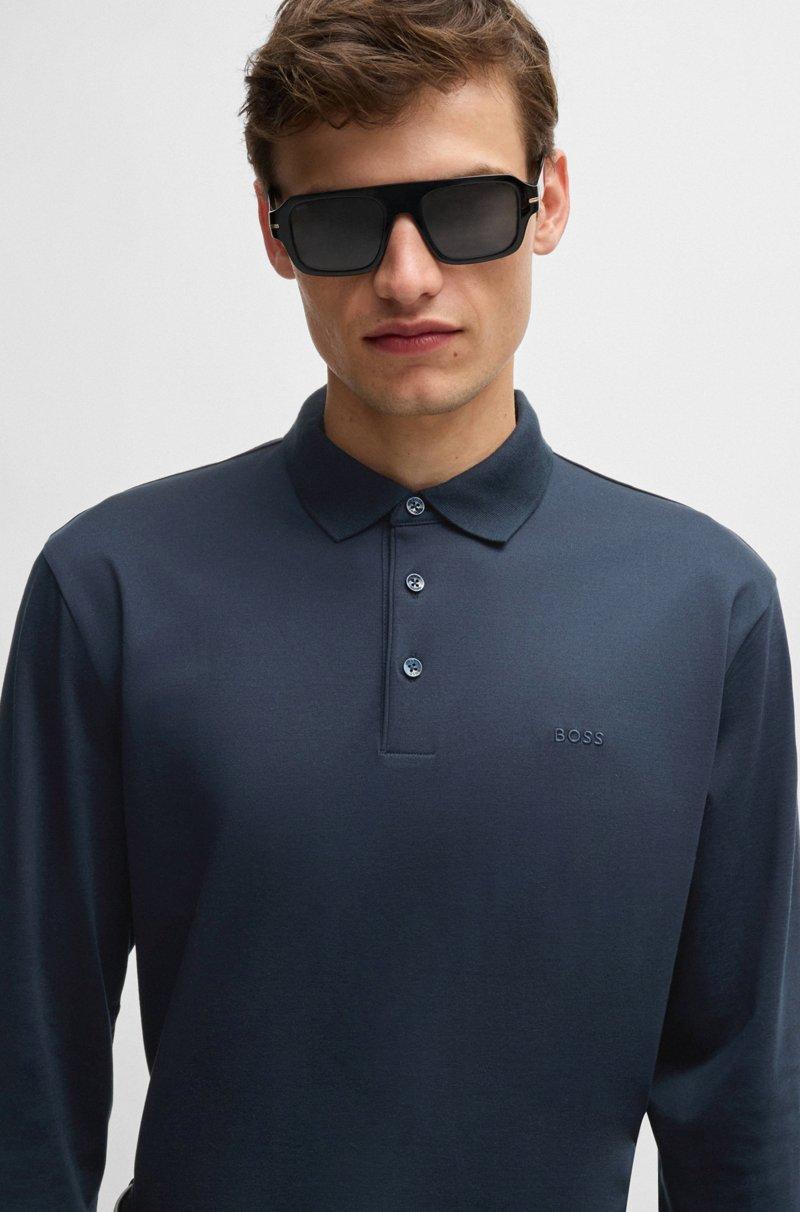 Hugo Boss Polo de algodón interlock con logo bordado Rebajas baratas