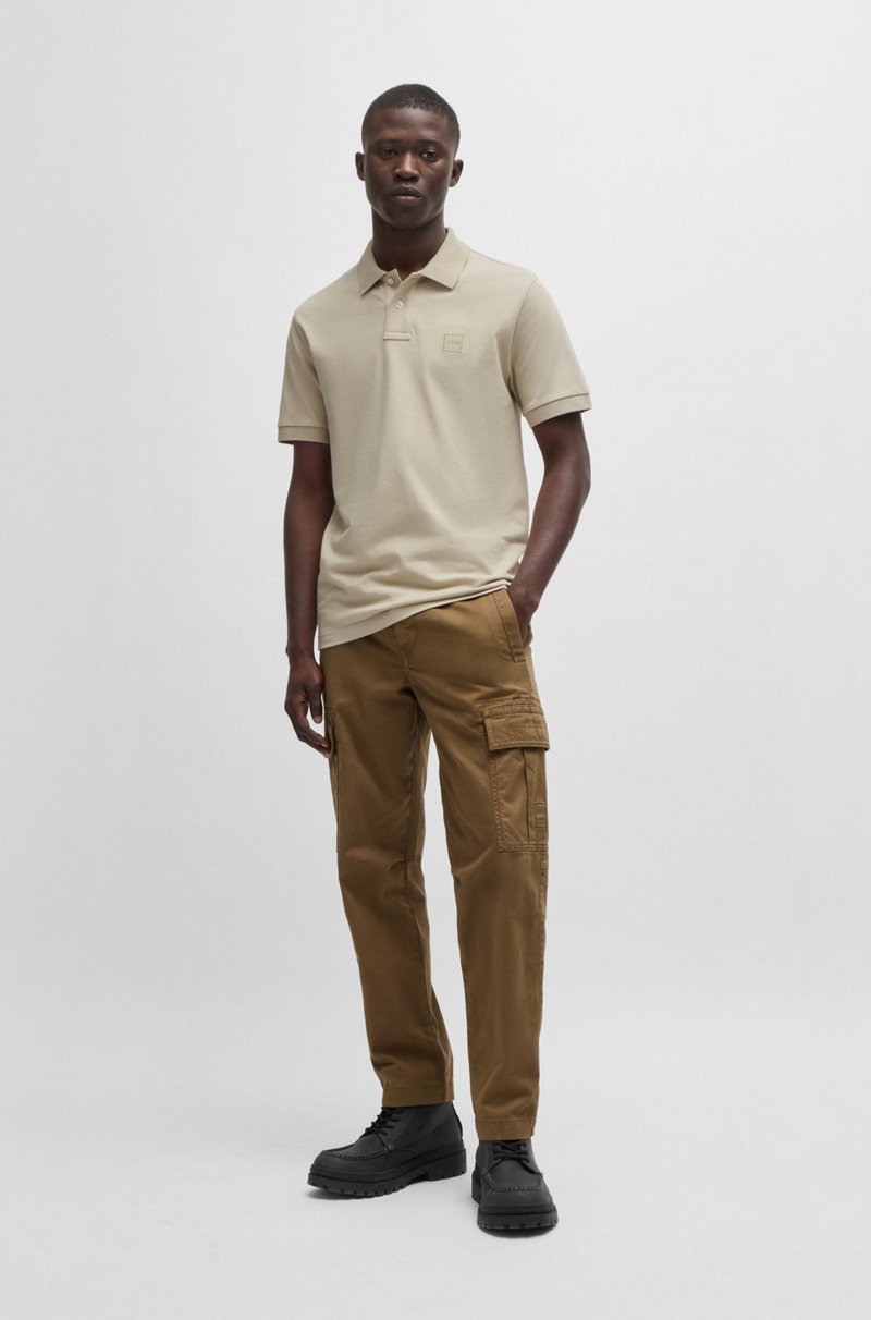 Hugo Boss Polo slim fit de algodón elástico con parche de logo Los más vendidos