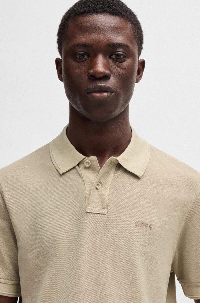 Hugo Boss Polo de piqué de algodón con logo estampado Ventas relámpago