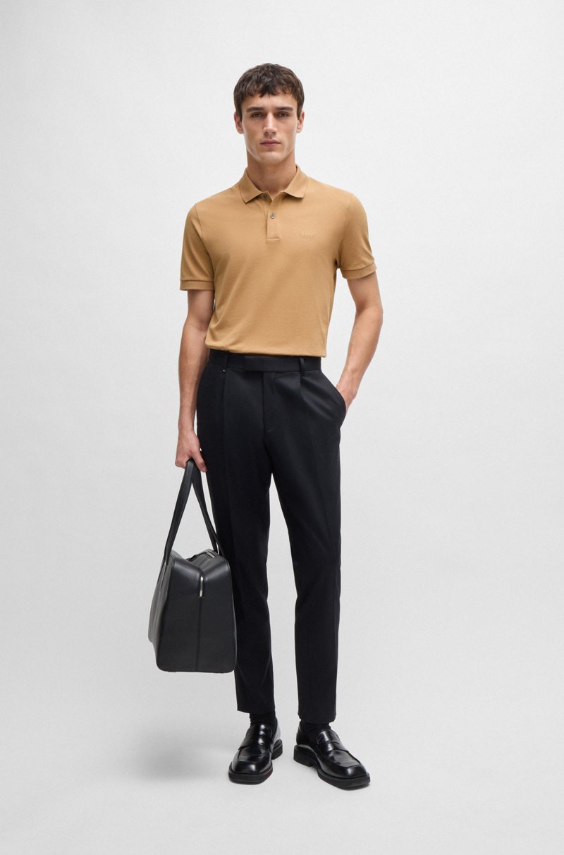 Hugo Boss Polo Pallas regular fit de algodón con logo bordado Liquidación