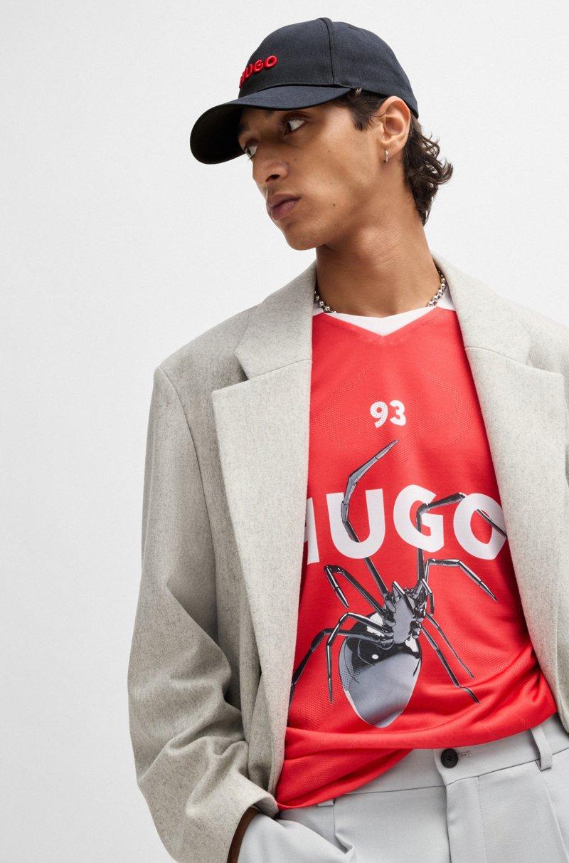 Hugo Boss Gorra de sarga de algodón con logo en la parte delantera y en la visera ÚLTIMAS EDICIONES