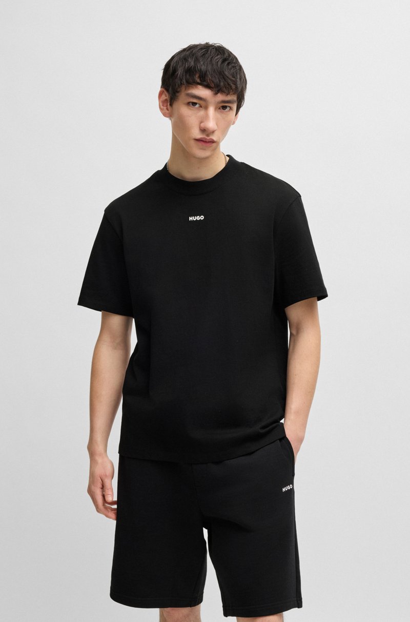 Hugo Boss Camiseta relaxed fit en algodón con logo estampado Último día