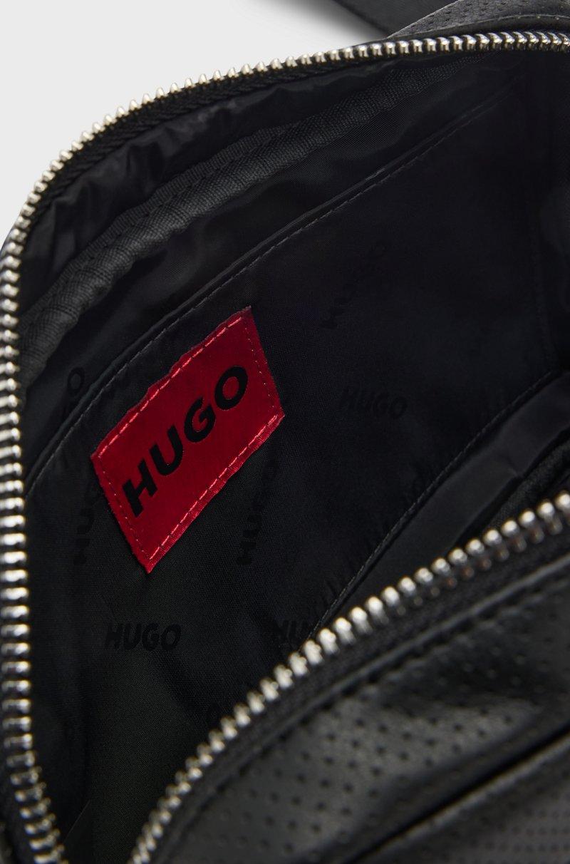 Hugo Boss Bolso de bandolera en piel sintética calada Oferta especial de fábrica