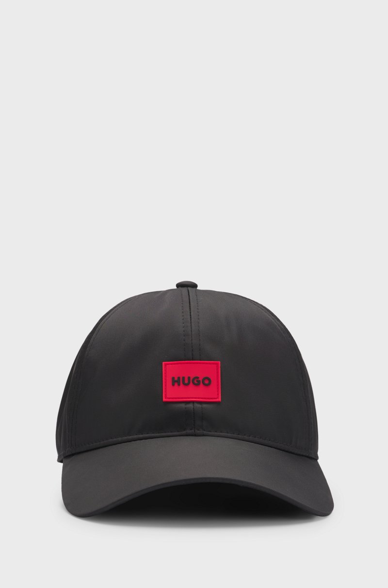 Hugo Boss Gorra de seis paneles con parche de logo de silicona Promoción trimestral