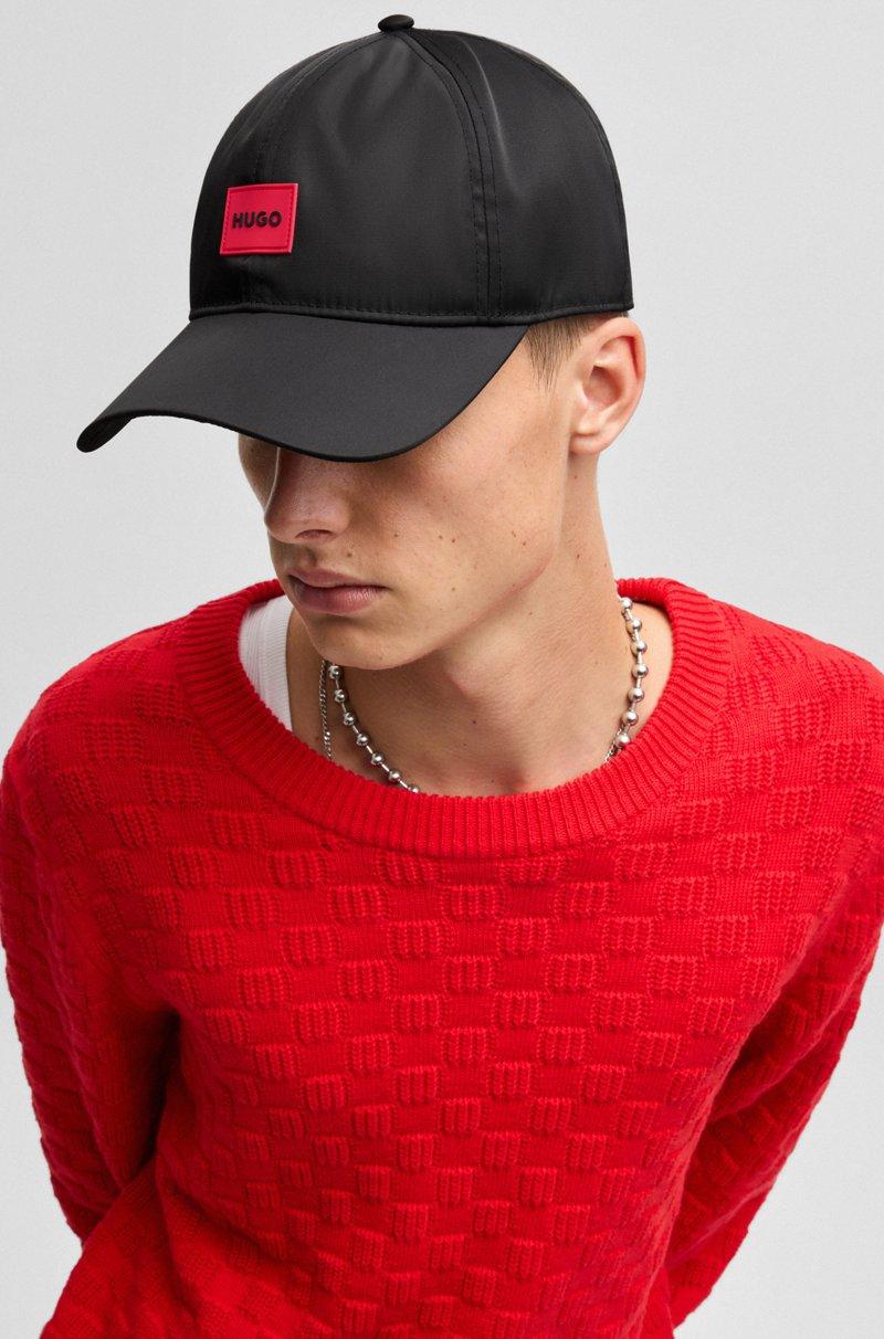 Hugo Boss Gorra de seis paneles con parche de logo de silicona Promoción trimestral
