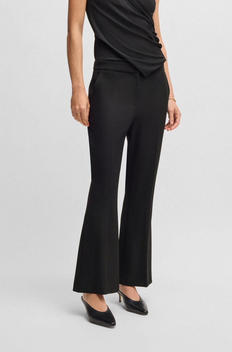 Hugo Boss Pantalones slim fit con pernera acampanada