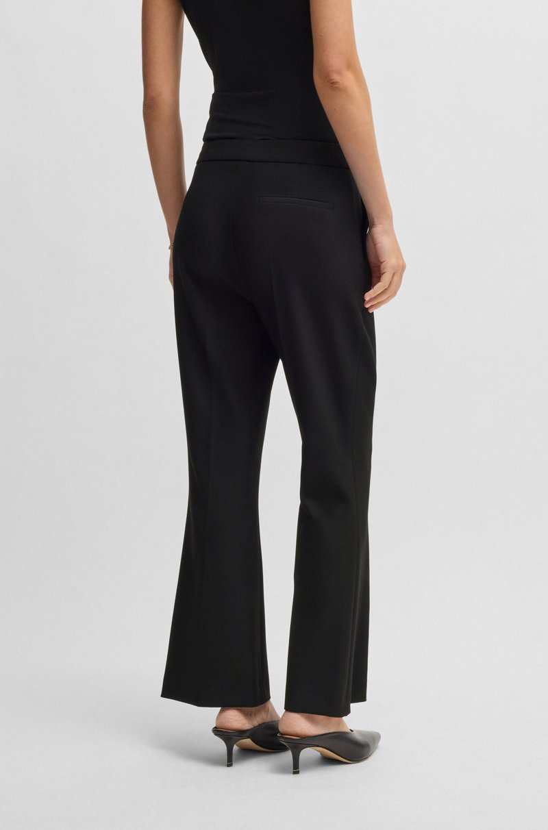 Hugo Boss Pantalones slim fit con pernera acampanada Superdescuento