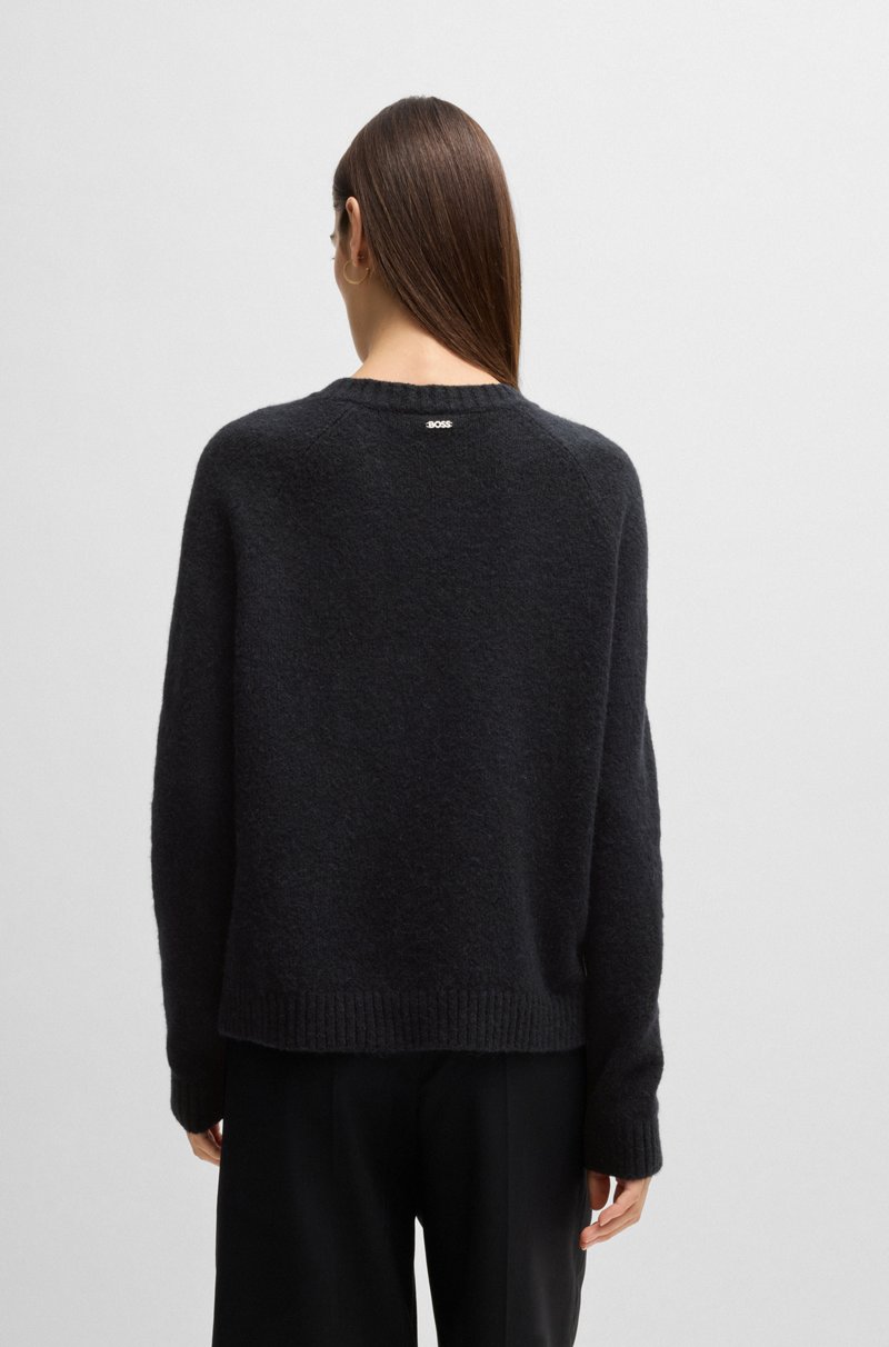 Hugo Boss Jersey con escote redondo en tejido elástico Oferta exclusiva