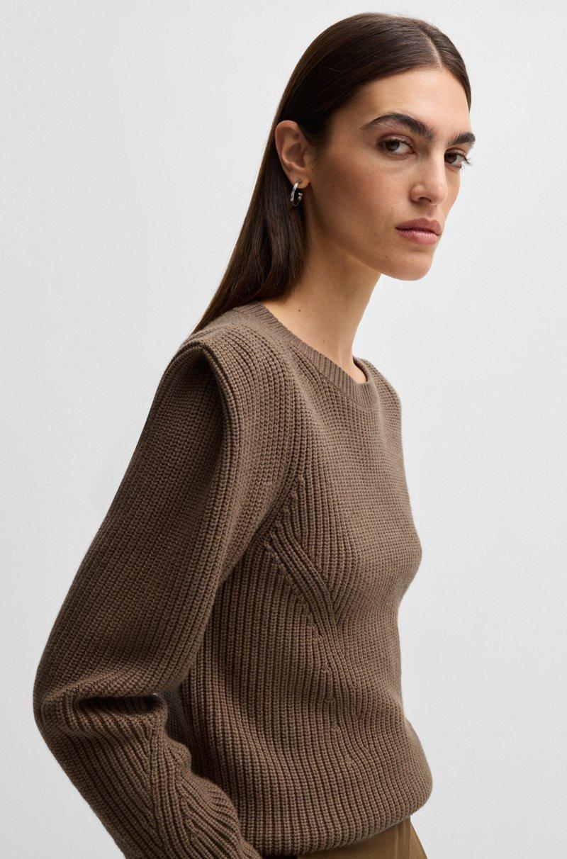 Hugo Boss Jersey de punto con detalle en el hombro Grandes ahorros