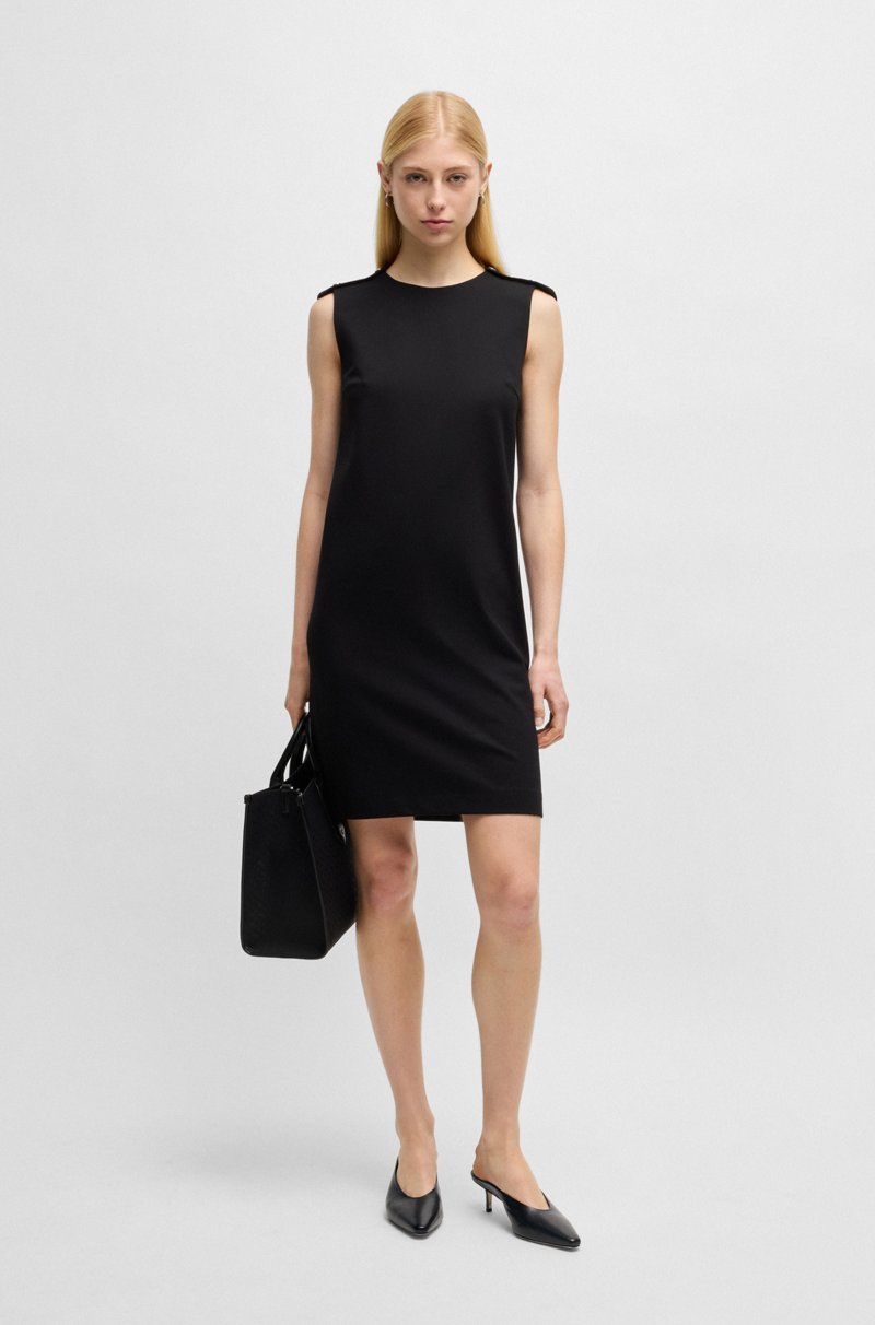 Hugo Boss Mules sin talón en piel de napa En oferta