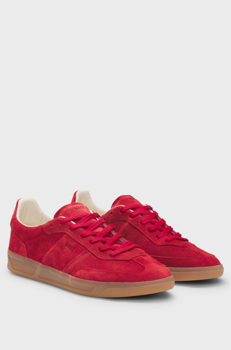 Hugo Boss Deportivas de ante con cordones y detalles de logo Gran oferta