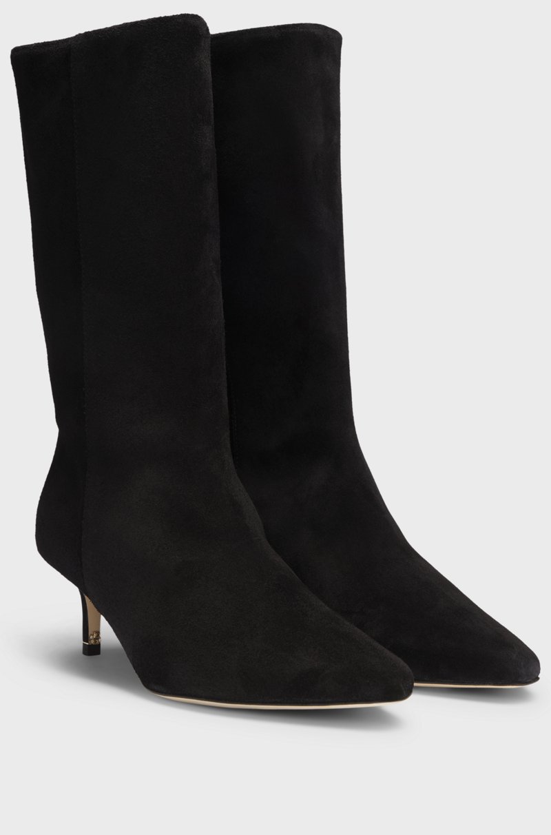 Hugo Boss Botas de ante con monograma Double B Ventas relámpago