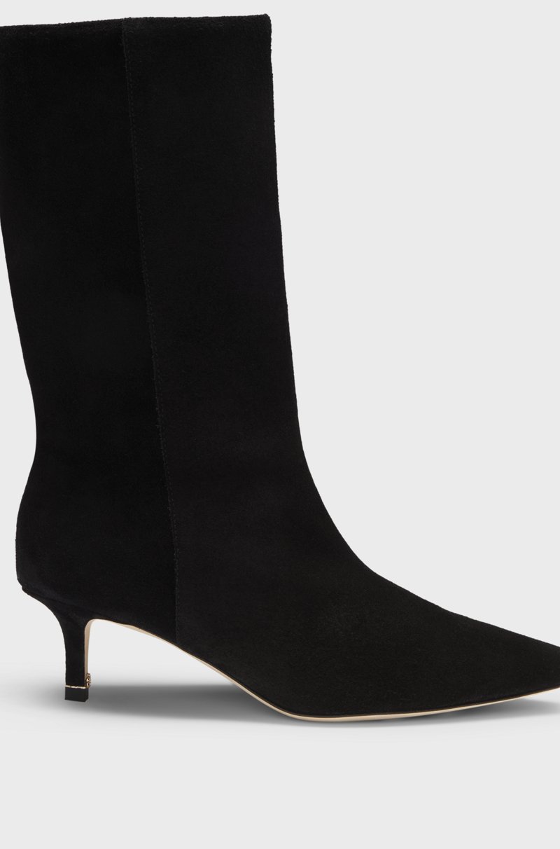 Hugo Boss Botas de ante con monograma Double B Ventas relámpago