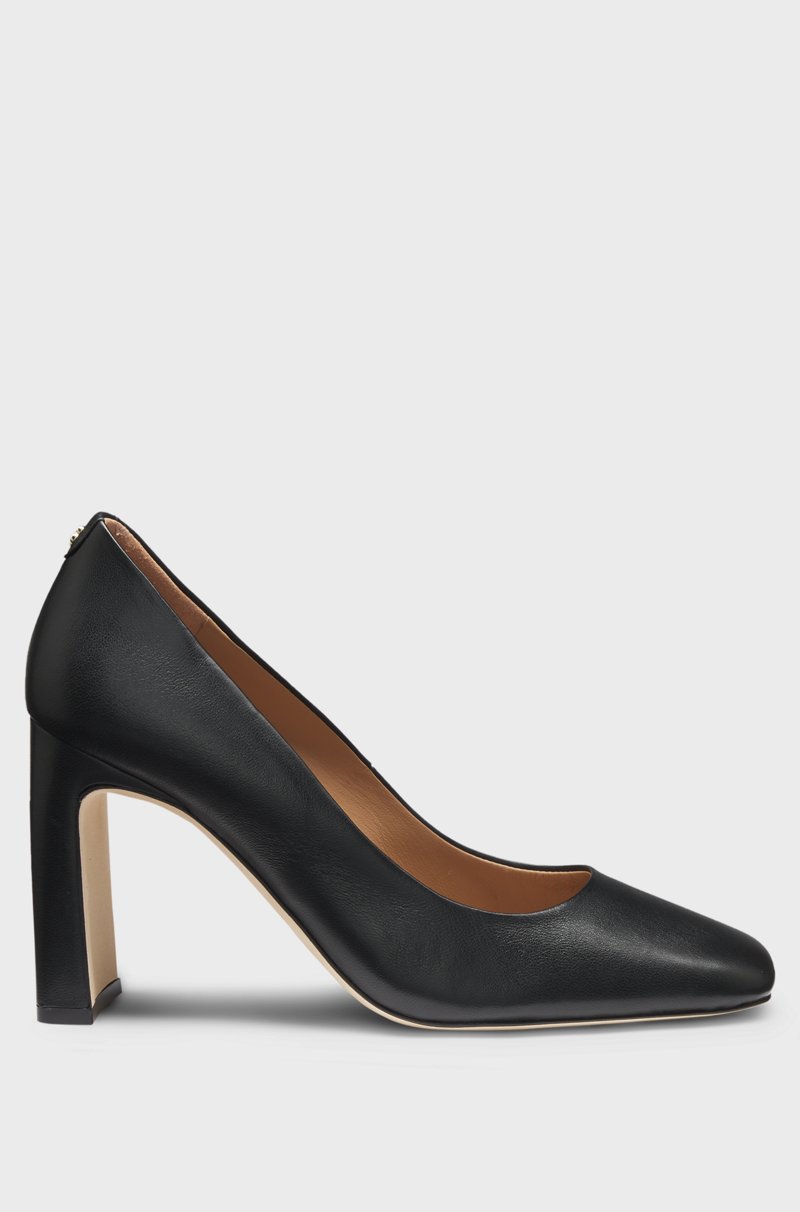 Hugo Boss Zapatos de tacón en piel de napa con detalle de monograma Double B Tienda