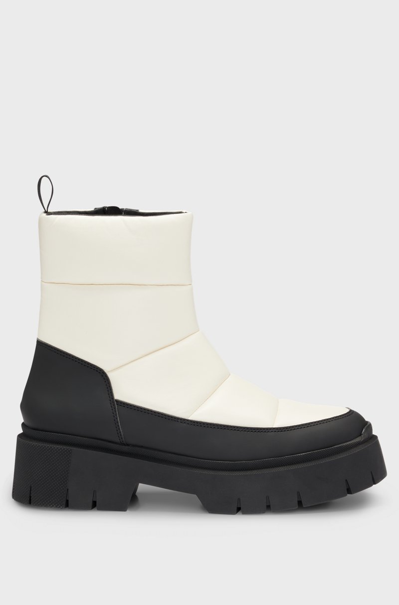 Hugo Boss Botas de piel sintética con efecto guateado Rebajas online