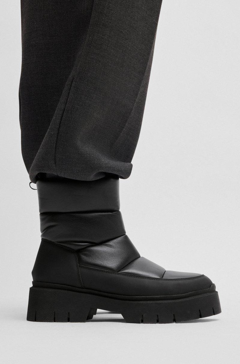 Hugo Boss Botas de piel sintética con efecto guateado Rebajas top