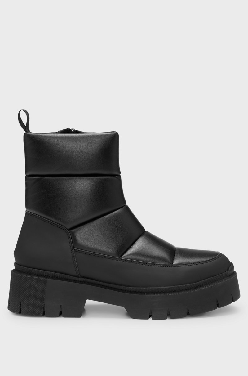 Hugo Boss Botas de piel sintética con efecto guateado Rebajas top