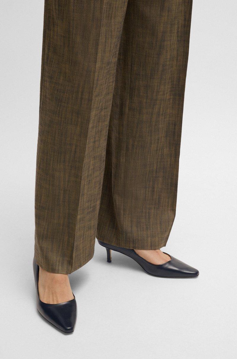 Hugo Boss Zapatos de tacón de piel de napa con monograma Double B Envío gratis