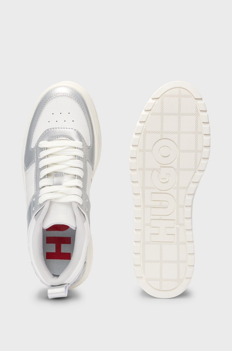 Hugo Boss Deportivas con suela de plataforma y detalles plateados Últimos 3 días